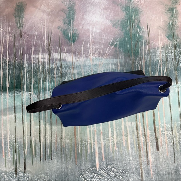 Celine Tri Colour All Soft Blue, Black, Brown Colour Block Shoulder Flap Bag - Picture 8 of 17